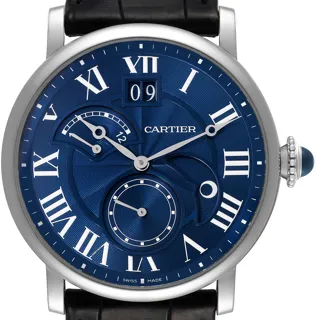 Cartier Rotonde W1556241 White gold Blue