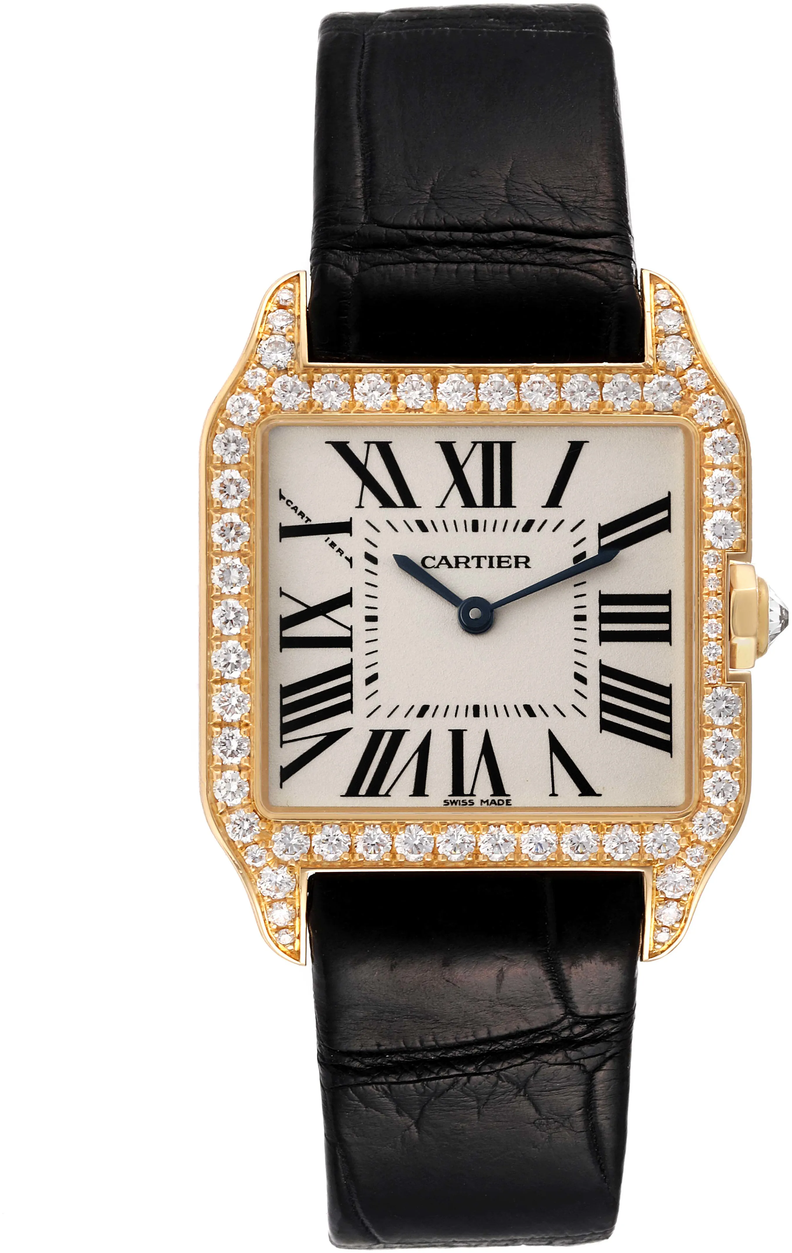 Cartier Santos WH100351 31mm Yellow gold Silver 1