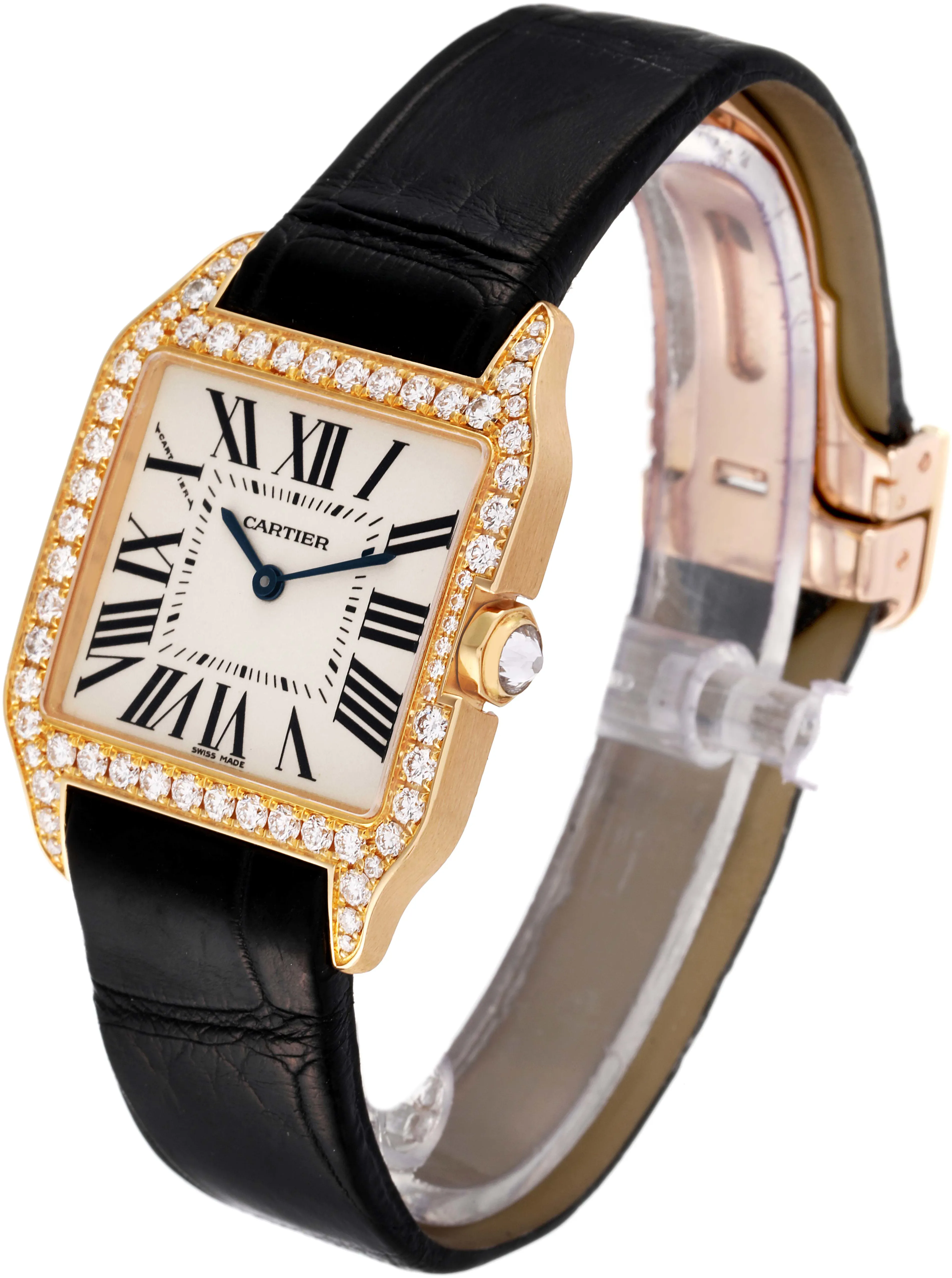 Cartier Santos WH100351 31mm Yellow gold Silver 3