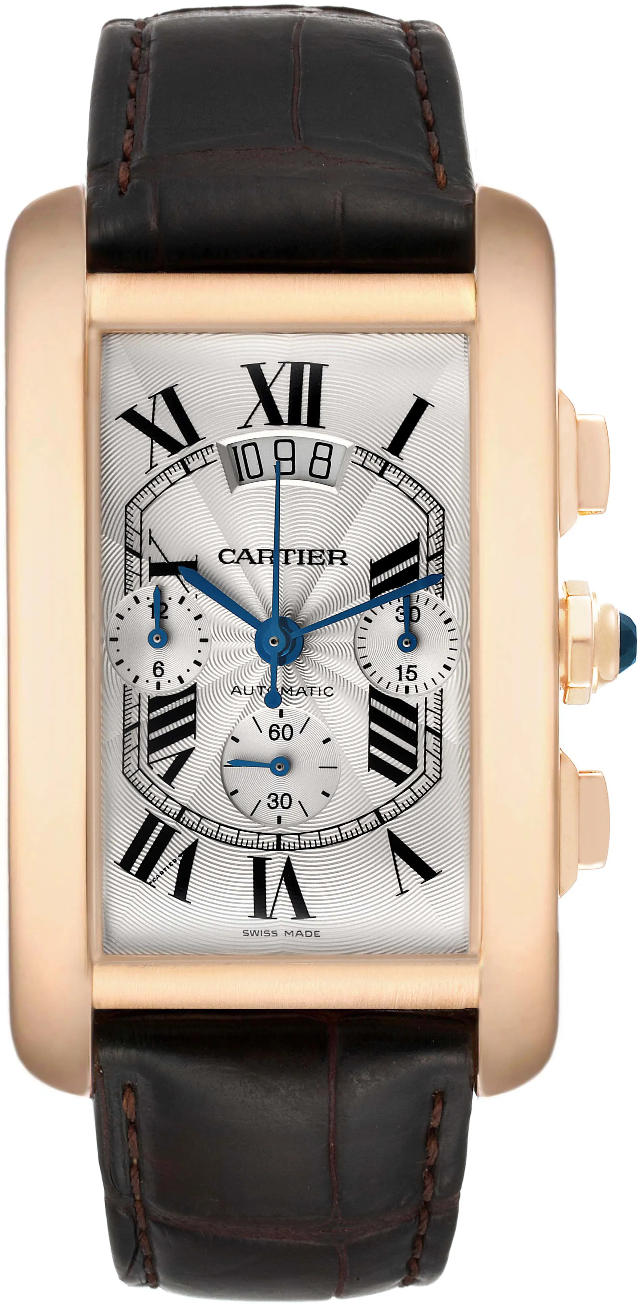 Cartier Tank W2609356 52mm Rose gold and 18k rose gold Silver 1