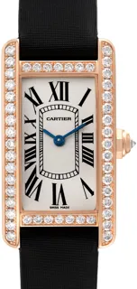 Cartier Tank WJTA0002 18k rose gold Silver