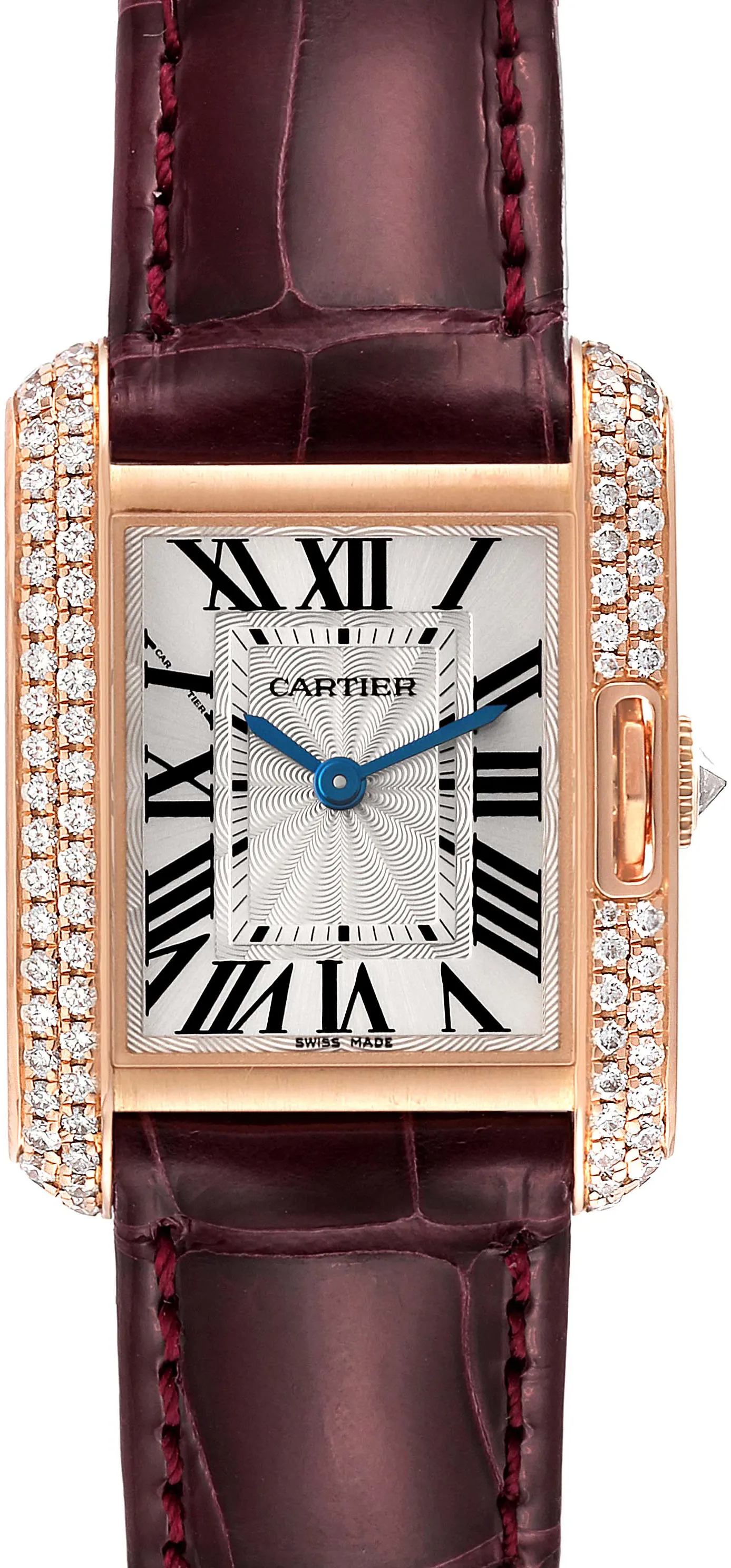 Cartier Tank WT100013 30.2mm Rose gold and 18k rose gold Silver