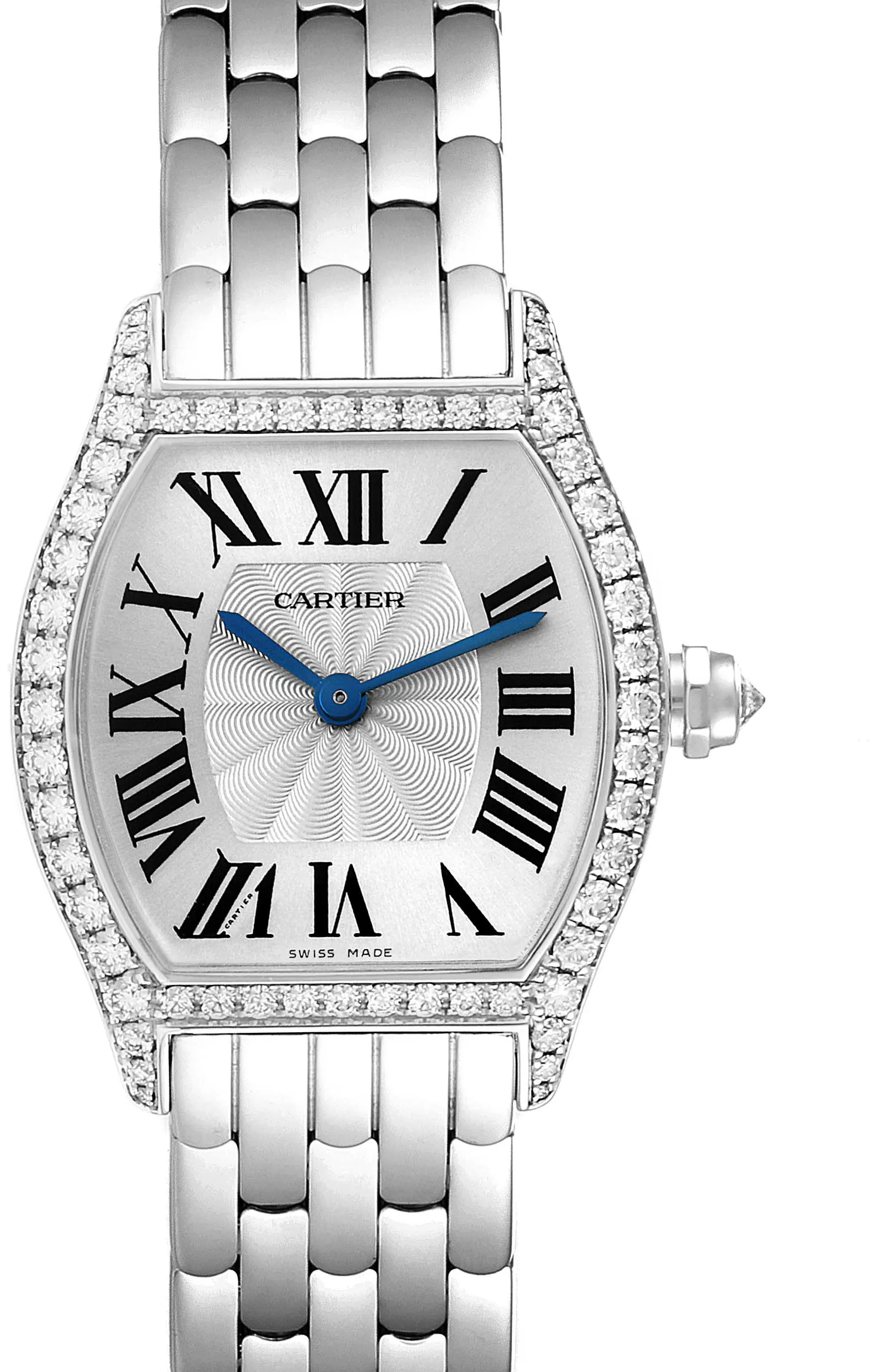 Cartier Tortue WA501011 24mm White gold Silver