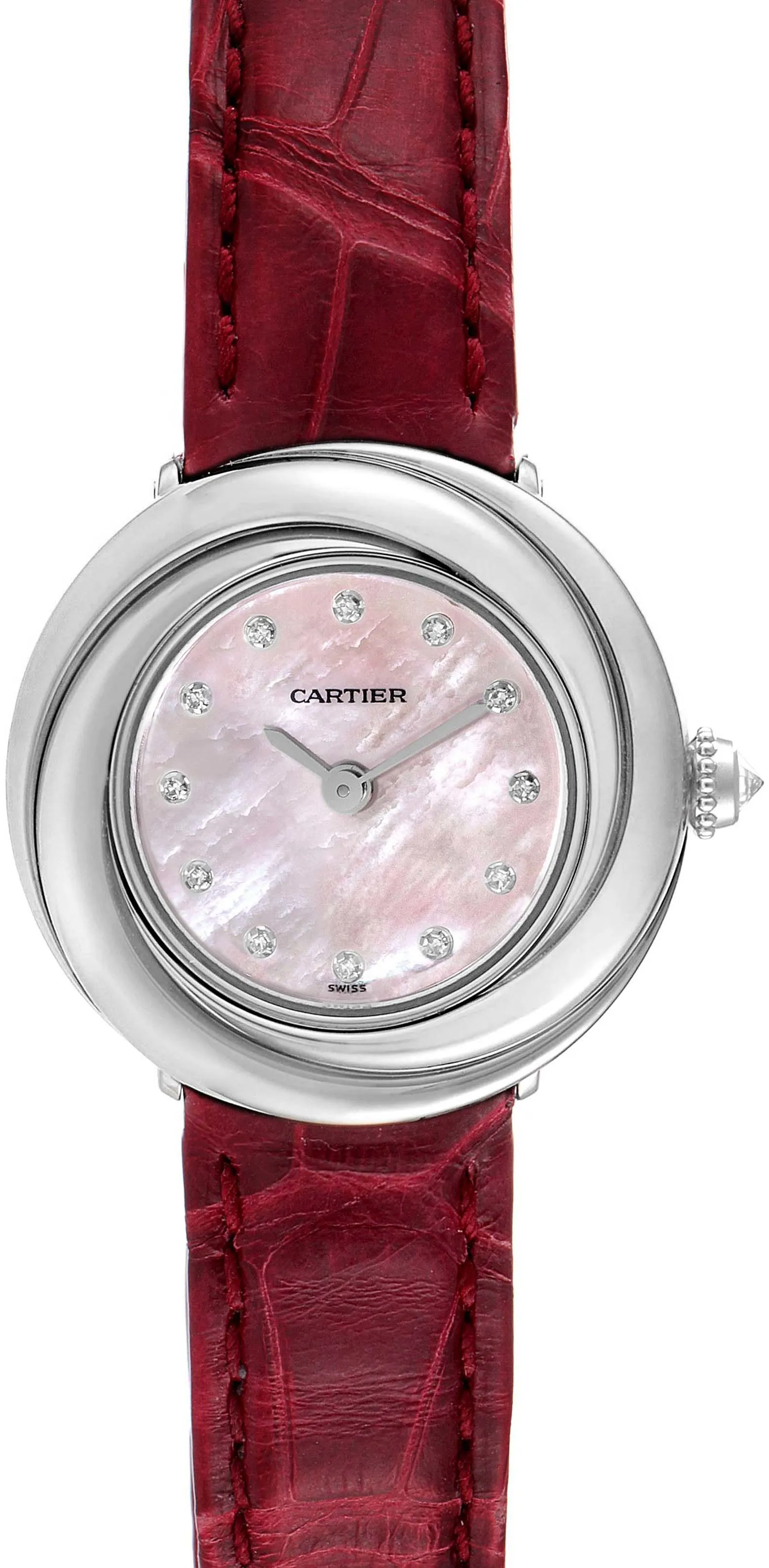 Cartier Trinity WG200846 26.9mm White gold Mother-of-pearl