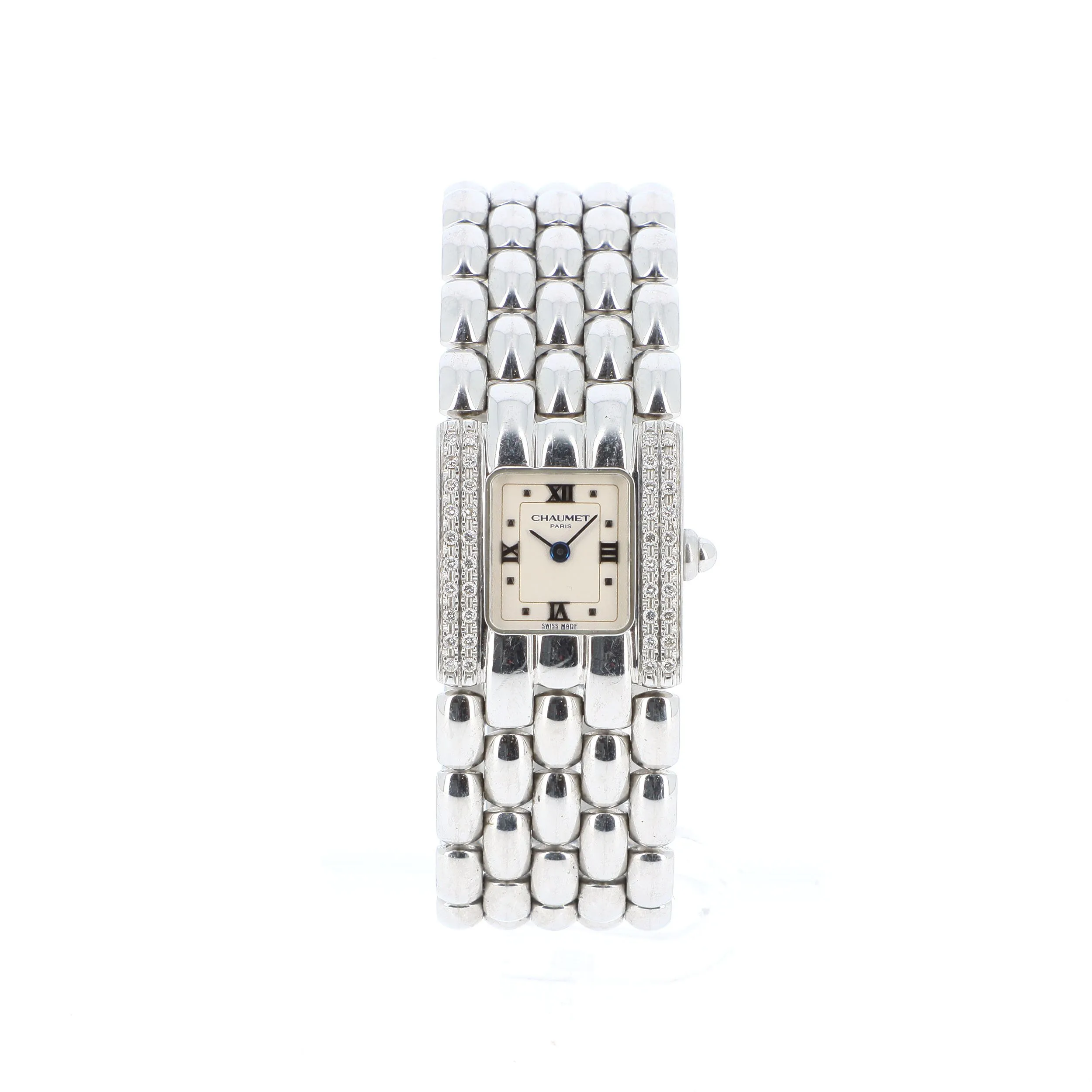 Chaumet Khesis 21mm Stainless steel and Diamond White