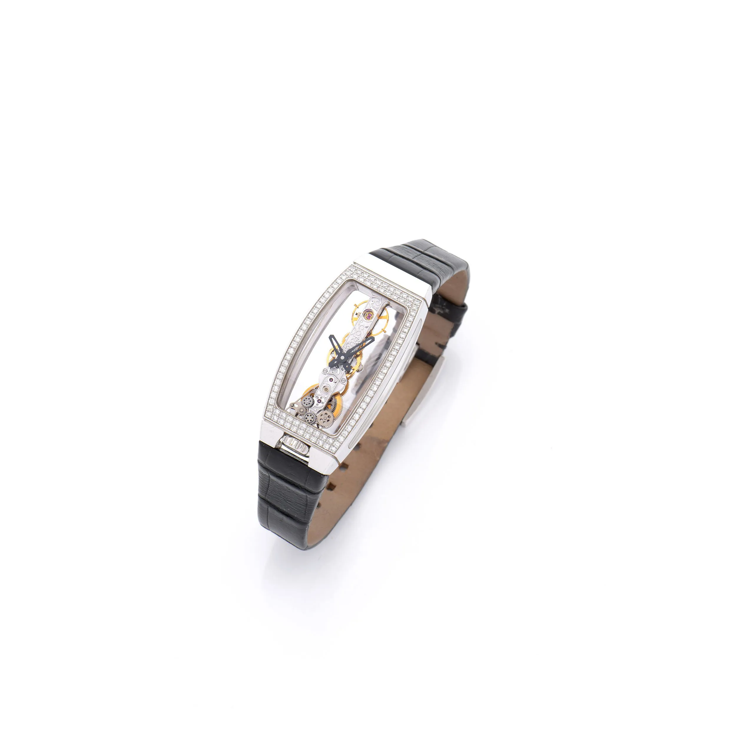 Corum Golden Bridge 21mm White gold and Diamond