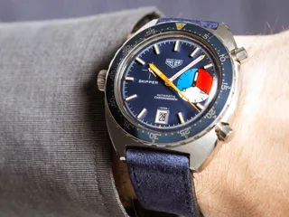 Heuer Skipper 1163V Stainless steel Blue