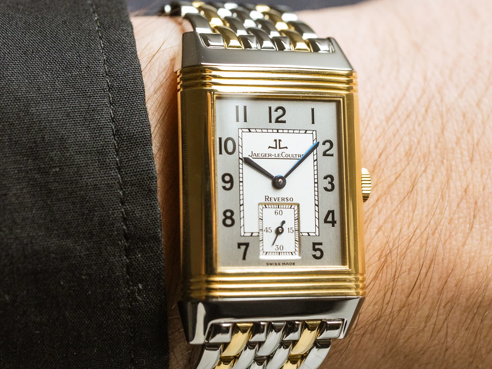 Jaeger-LeCoultre Reverso 270.5.62 26mm Yellow gold and Stainless steel Silver