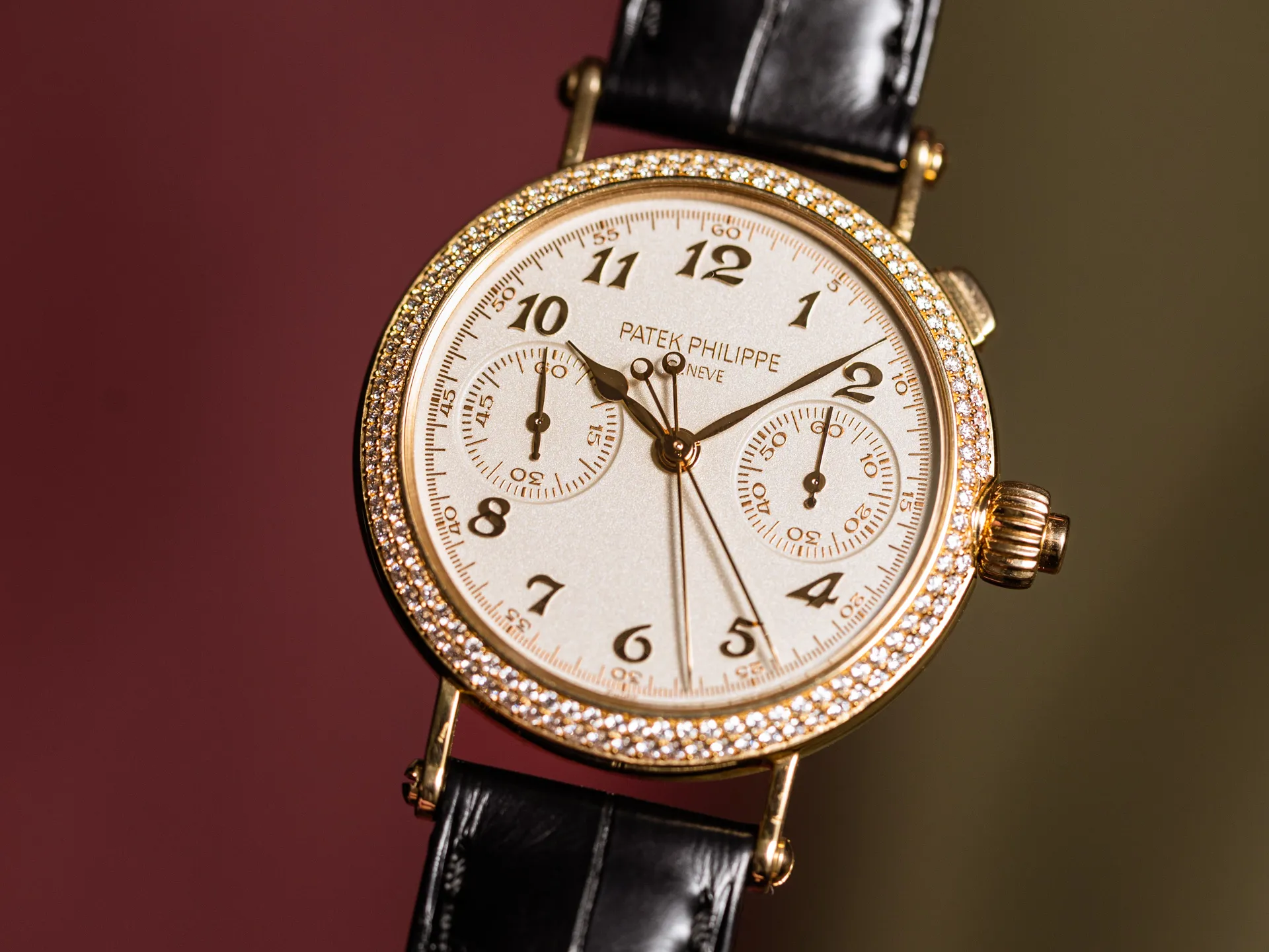 Patek Philippe Split-Seconds Chronograph 7059R-001 33mm Rose gold Silver