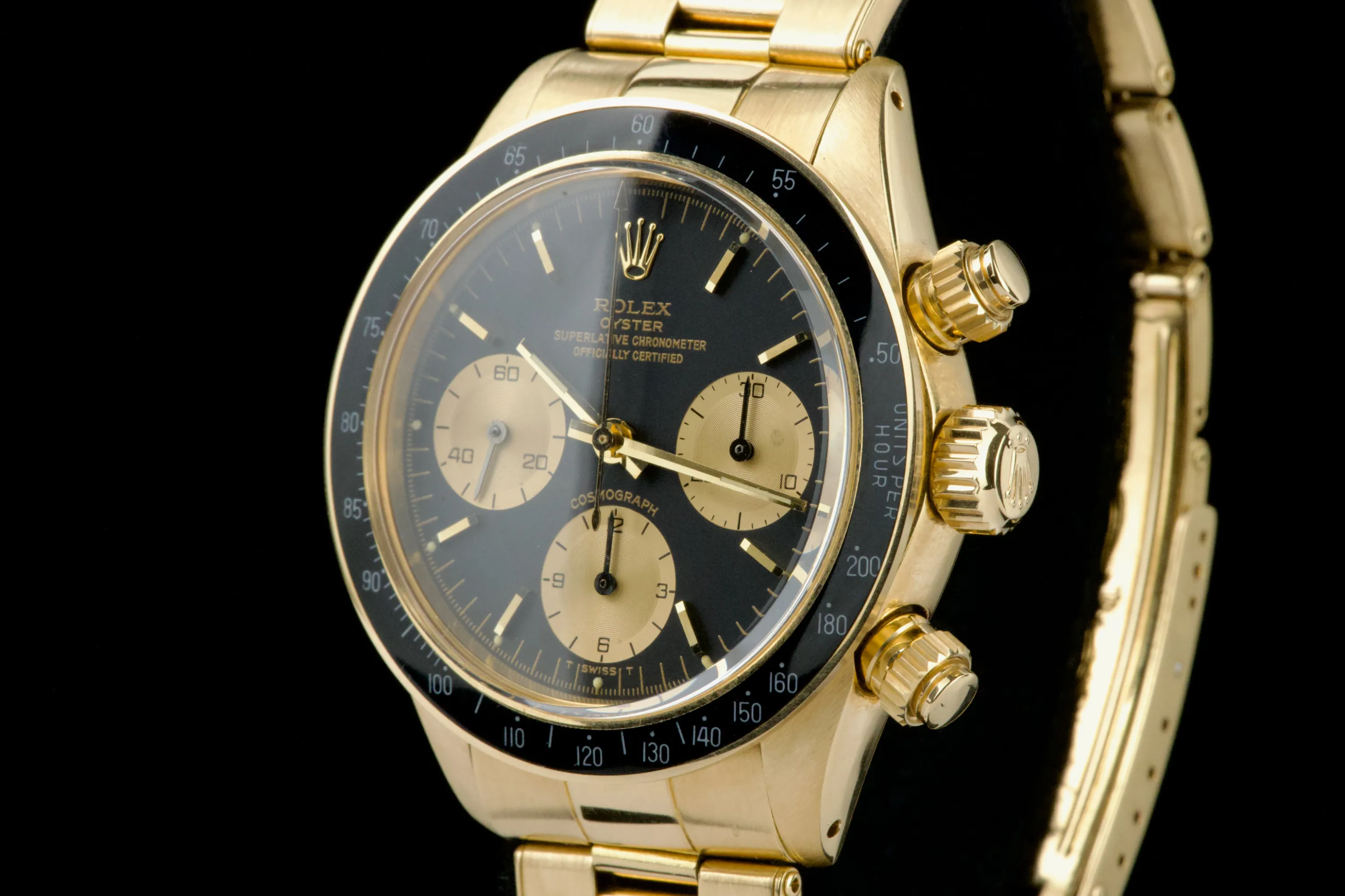 Rolex Daytona 6263/8 37mm Yellow gold Black 1