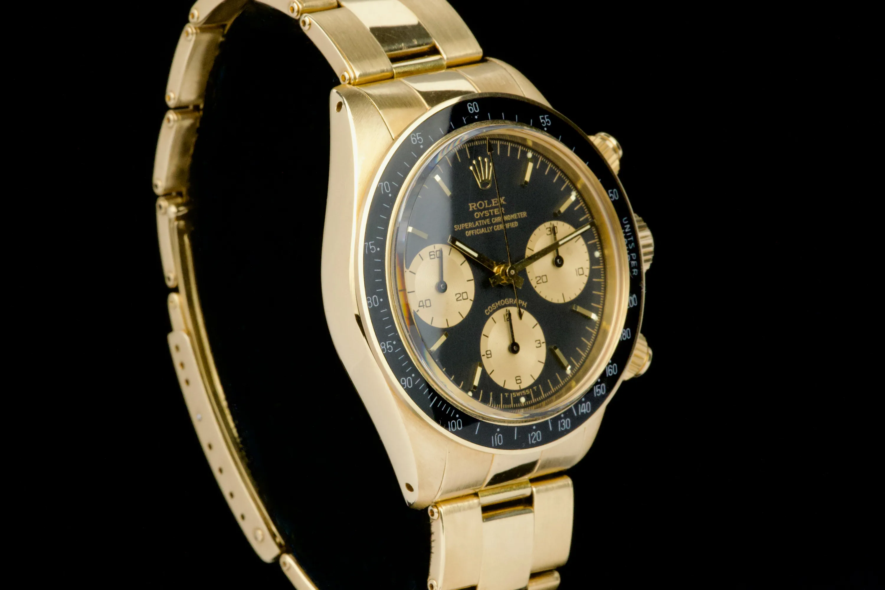 Rolex Daytona 6263/8 37mm Yellow gold Black 2