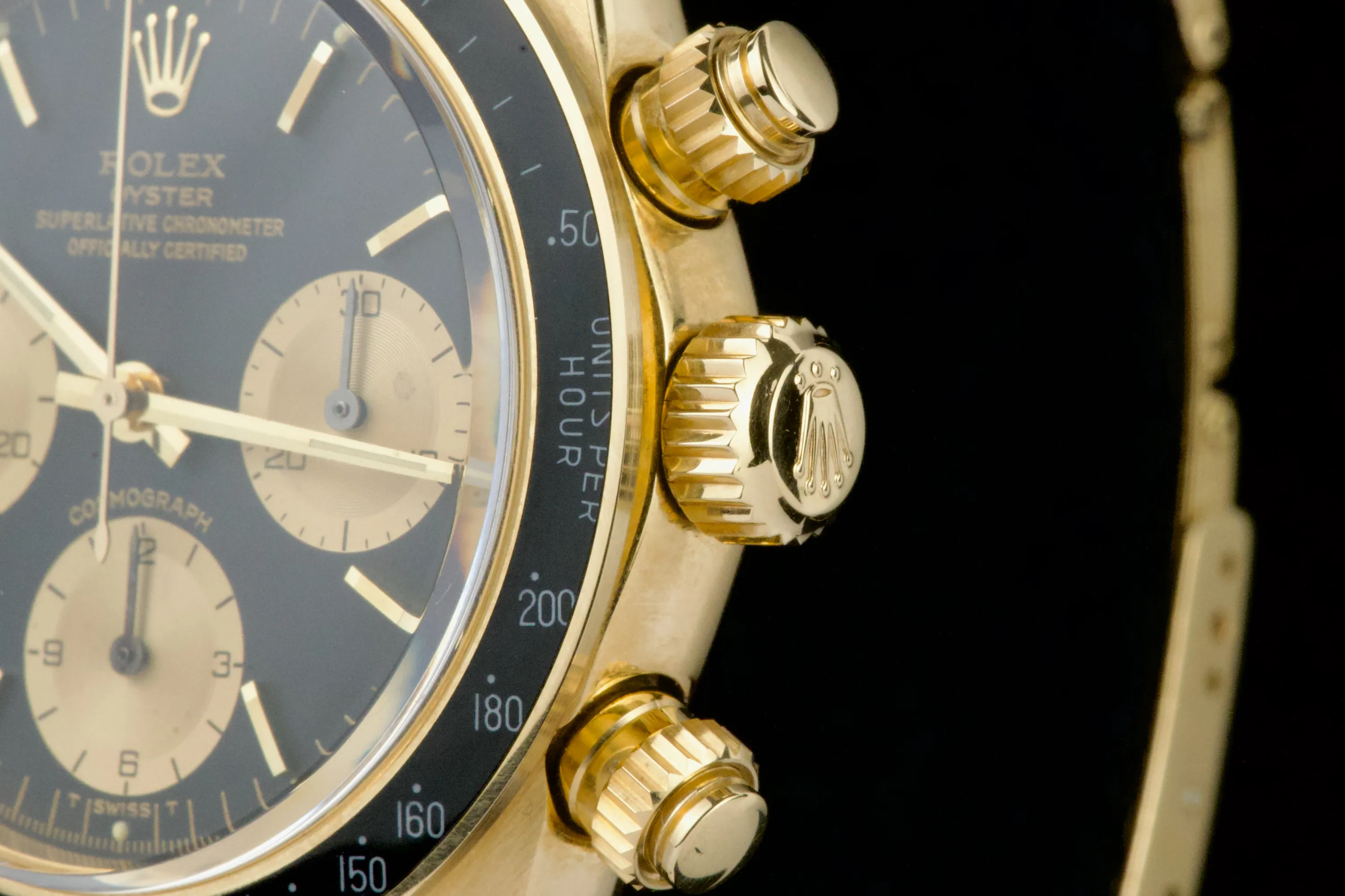 Rolex Daytona 6263/8 37mm Yellow gold Black 7