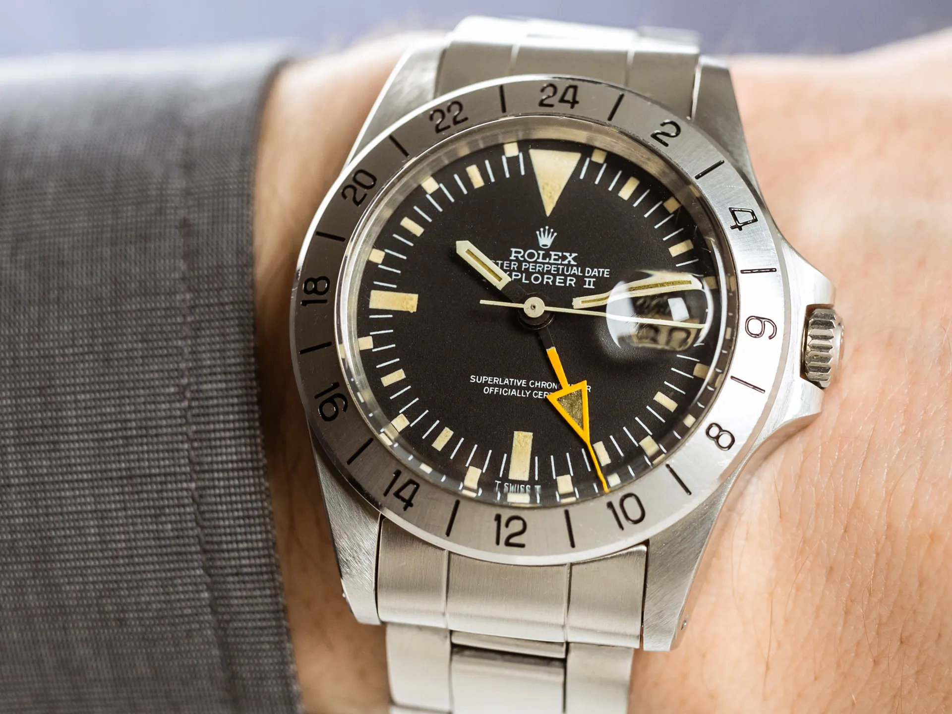 Rolex Explorer II 1655 40mm Stainless steel Black