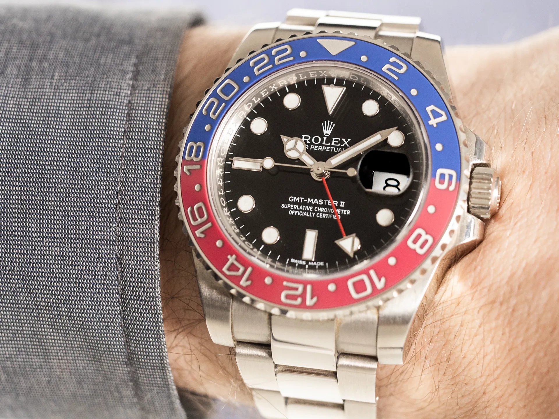 Rolex GMT-Master II 116719BLRO 40mm White gold Black