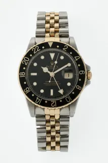 Rolex GMT-Master 16753 Yellow gold and Stainless steel Black