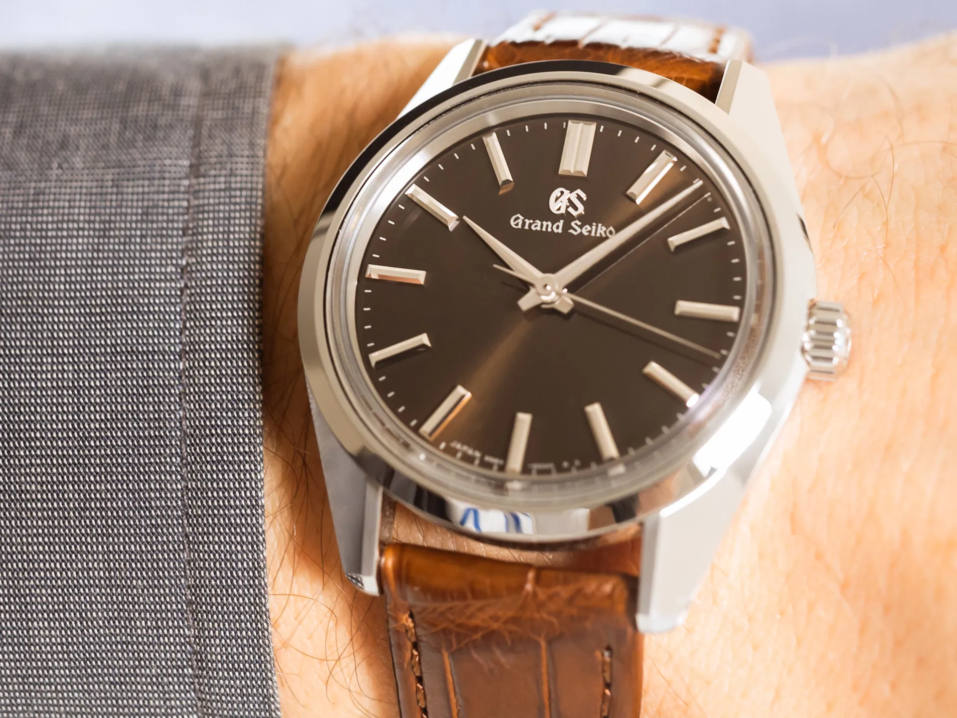 Seiko Grand Seiko SBGW293G 36mm Stainless steel Brown