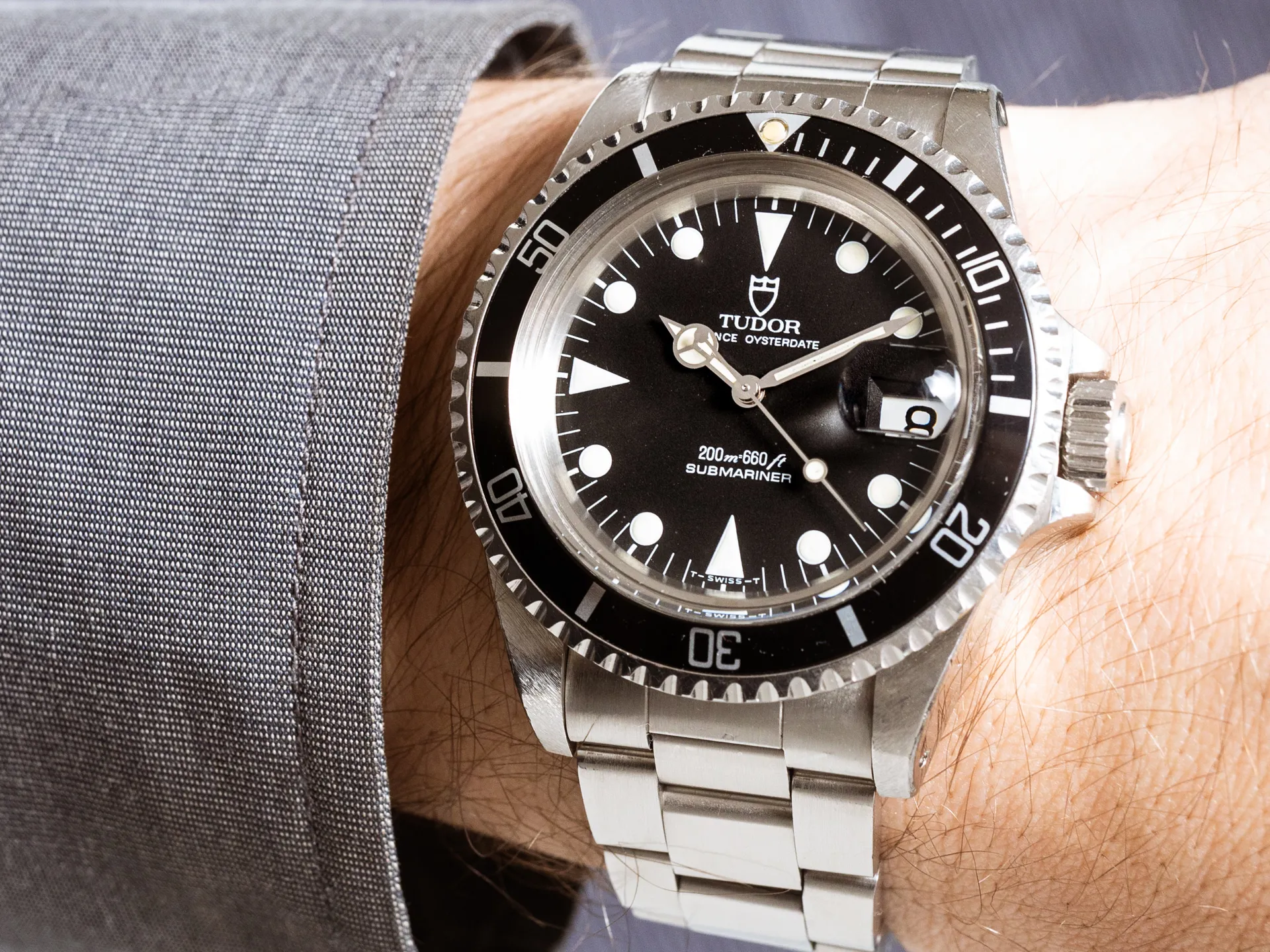 Tudor Submariner 79090 40mm Stainless steel Black