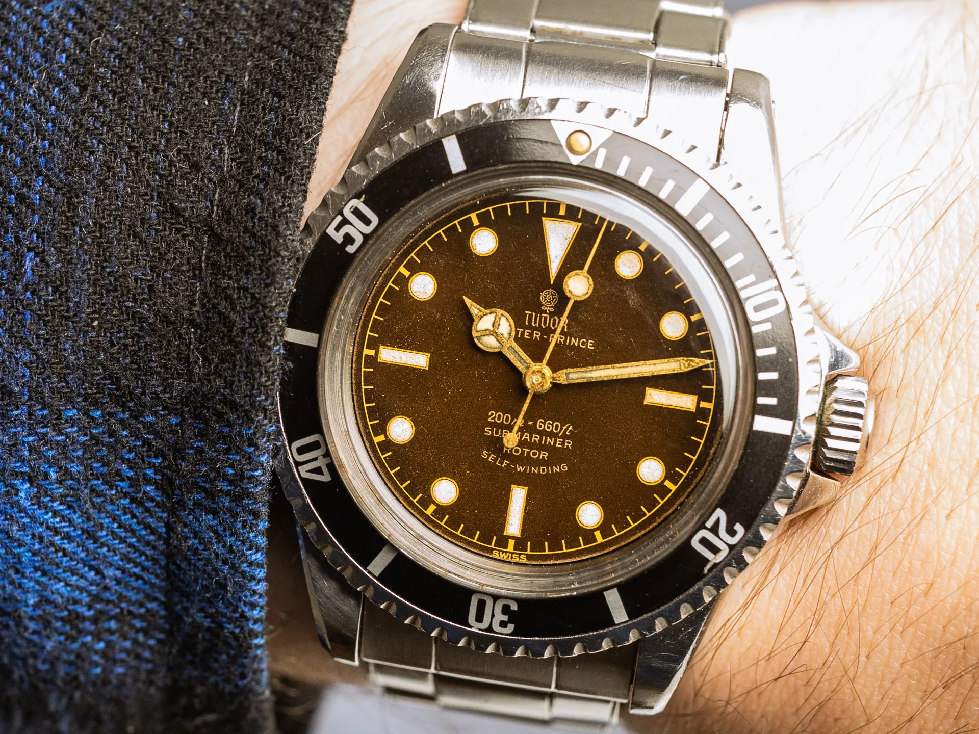 Tudor Submariner 7928 40mm Stainless steel Brown