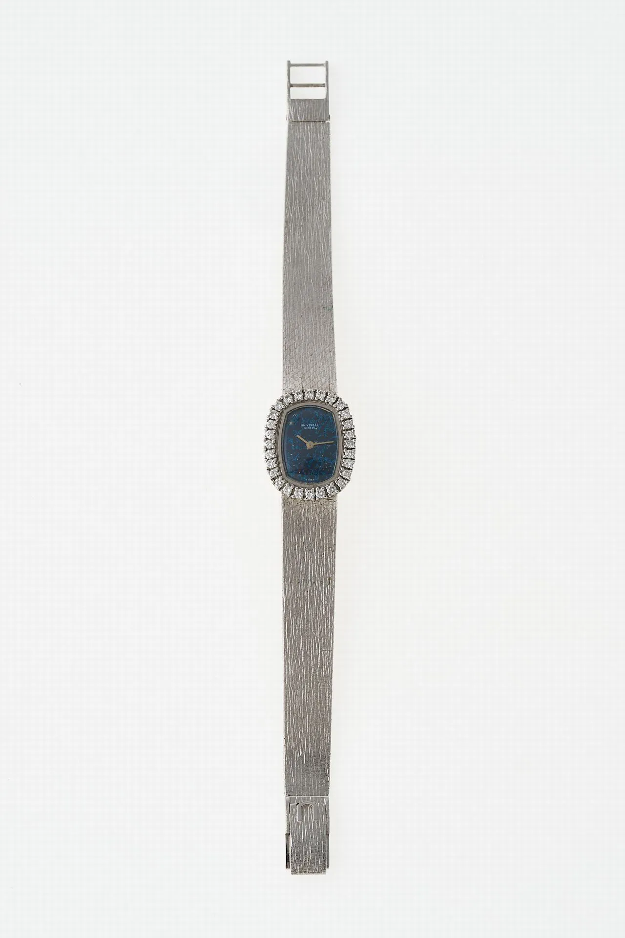 Universal Genève 14mm White gold and Diamond Lapis lazuli