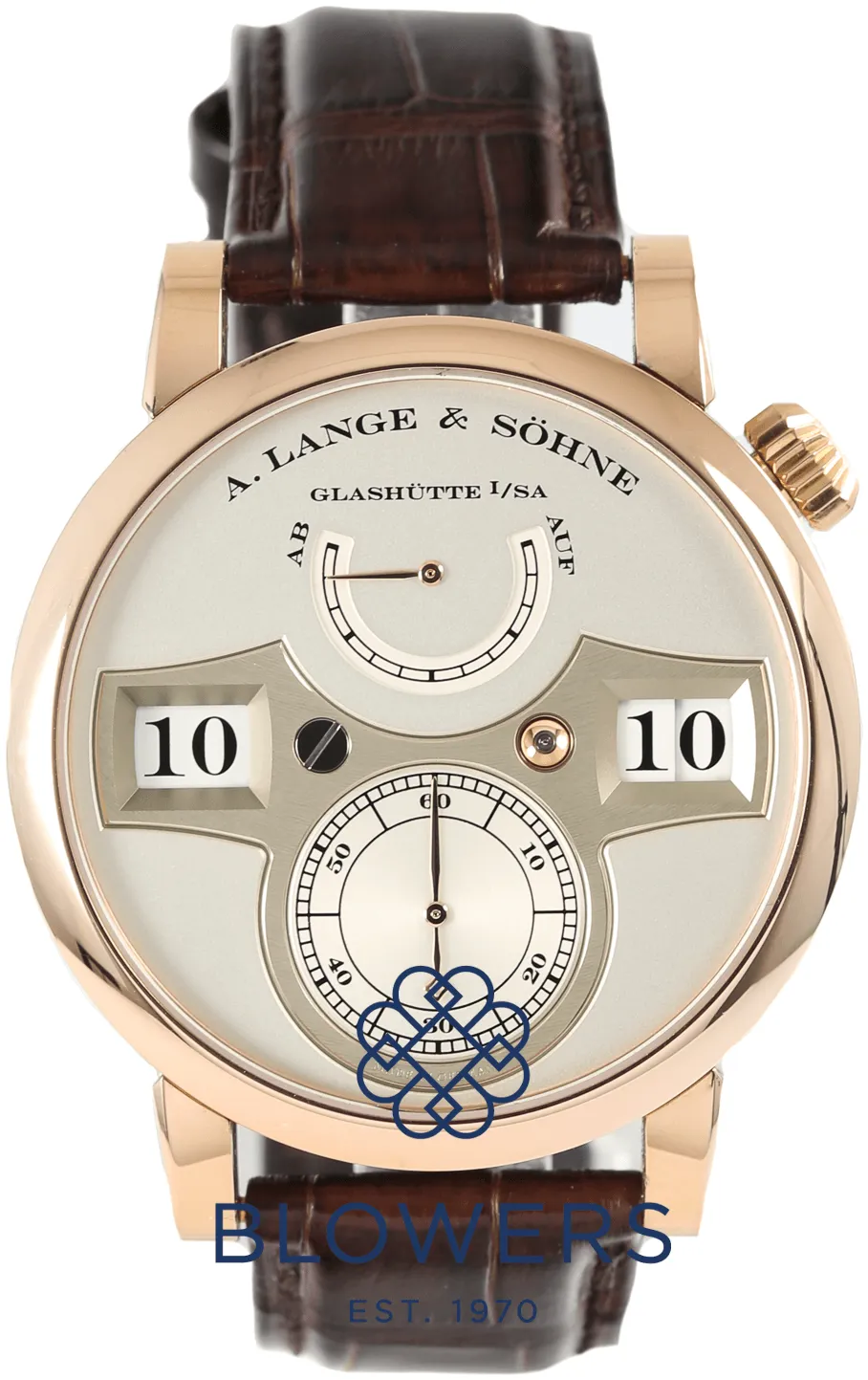 A. Lange & Söhne Zeitwerk 140.032 43mm Rose gold Silver