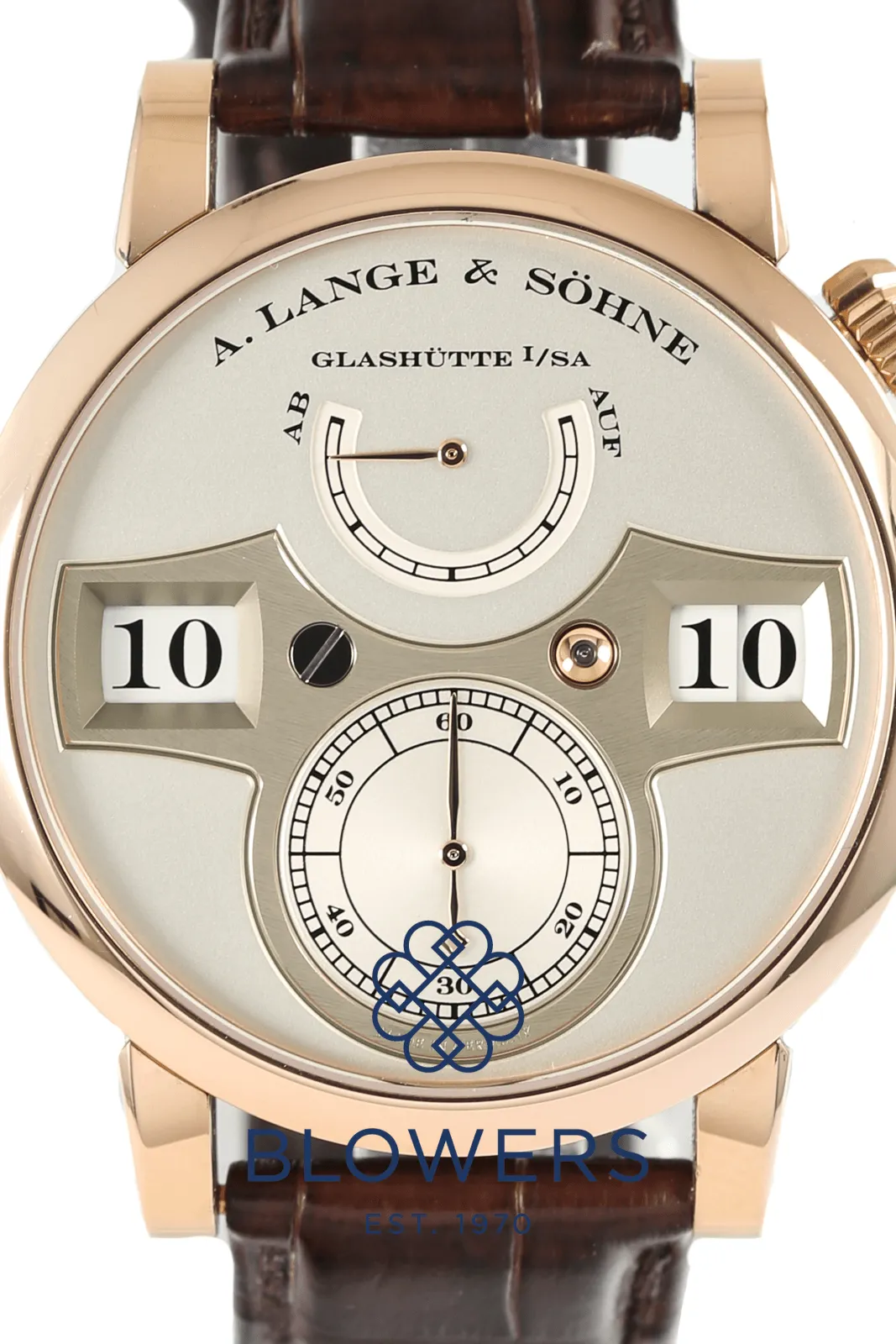 A. Lange & Söhne Zeitwerk 140.032 43mm Rose gold Silver 2