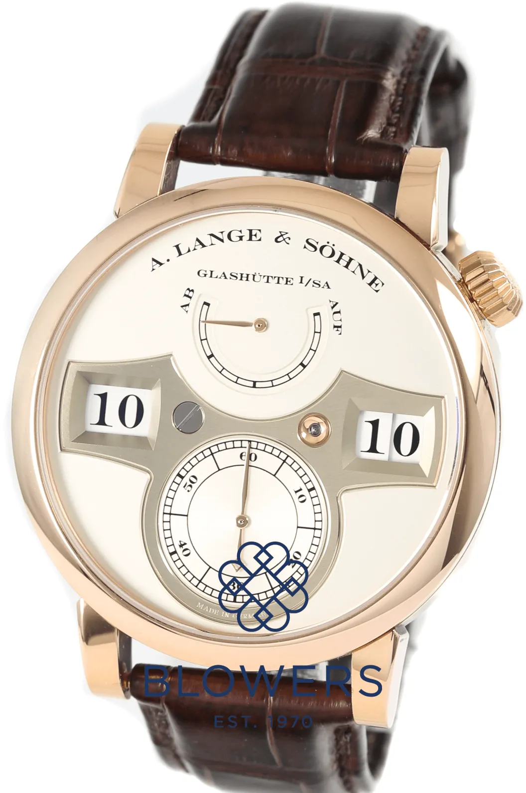 A. Lange & Söhne Zeitwerk 140.032 43mm Rose gold Silver 11