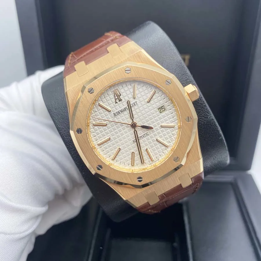 Audemars Piguet Royal Oak 15300OR.OO.D088CR.02 39mm Rose gold Silver