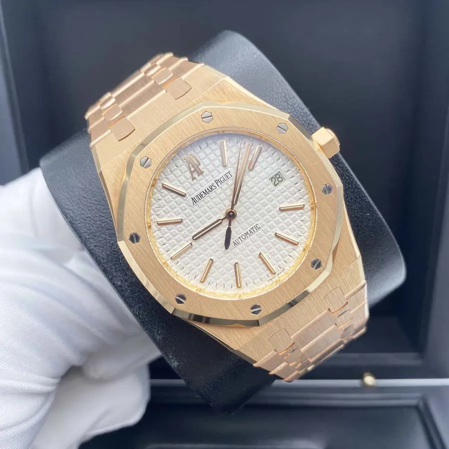 Audemars Piguet Royal Oak 15300OR 39mm Rose gold White