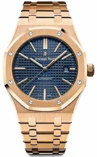 Audemars Piguet Royal Oak 15400OR.OO.1220OR.03 Rose gold Blue