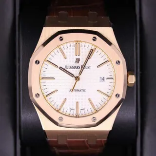 Audemars Piguet Royal Oak 15400OR.OO.D088CR.01 Rose gold Silver