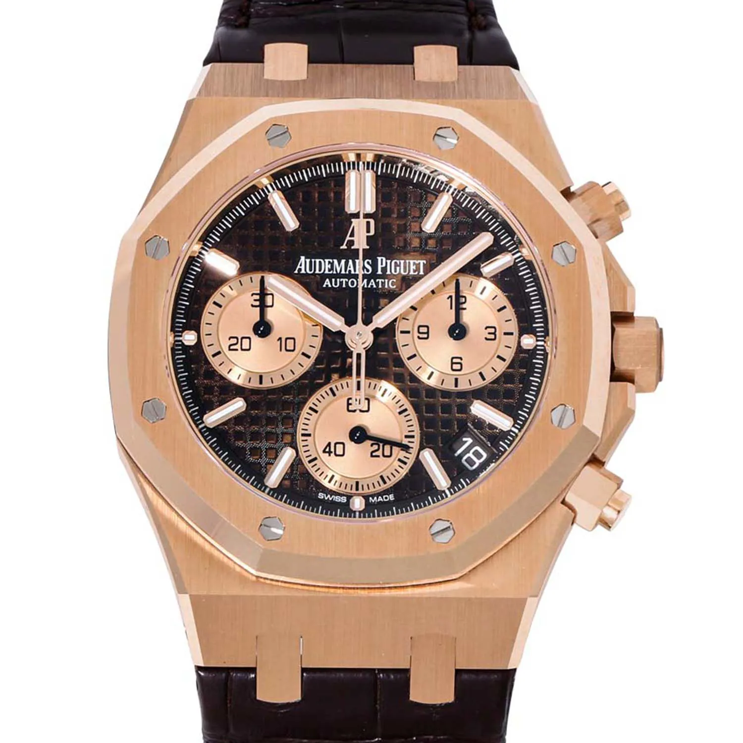 Audemars Piguet Royal Oak 26239OR.OO.D821CR.01 42mm Rose gold Brown