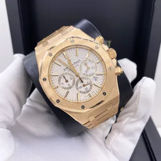 Audemars Piguet Royal Oak 26320OR.OO.1220OR.02 41mm Rose gold Silver