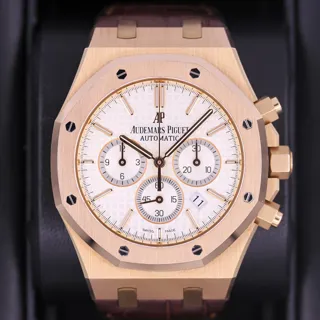 Audemars Piguet Royal Oak Chronograph 26320OR Rose gold White