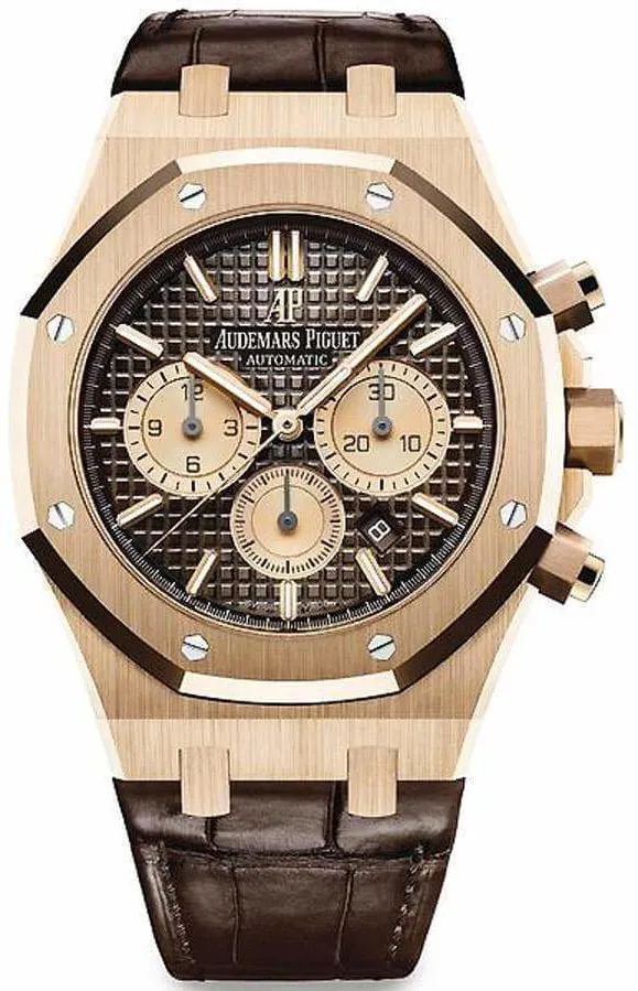 Audemars Piguet Royal Oak 26331OR.OO.D821CR.01 41mm Rose gold Brown