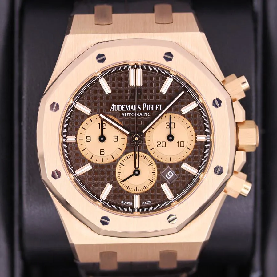 Audemars Piguet Royal Oak 26331OR.OO.D821CR.01 41mm Rose gold Brown