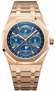 Audemars Piguet Royal Oak Perpetual Calendar 26574OR.OO.1220OR.02 Rose gold Blue