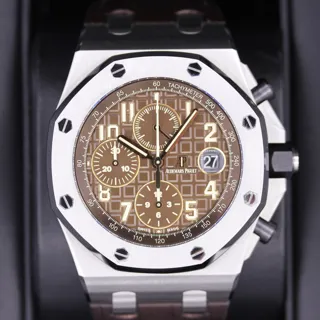 Audemars Piguet Royal Oak Offshore 26470ST.OO.A820CR.01 Ceramic and Stainless steel Brown