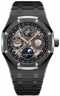 Audemars Piguet Royal Oak Perpetual Calendar 26585CE.OO.1225CE.01 Black ceramic Skeletonized