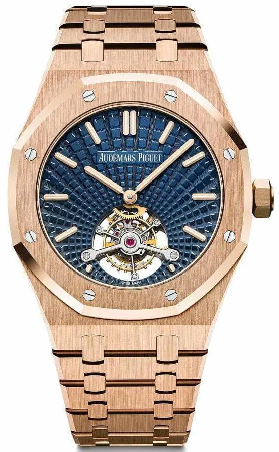 Audemars Piguet Royal Oak Tourbillon 26522OR.OO.1220OR.01 41mm Rose gold Blue