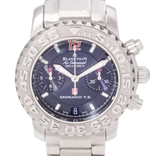 Blancpain Air Command 'Monaco Yacht Show' N2485F-1140M71 Stainless steel Blue