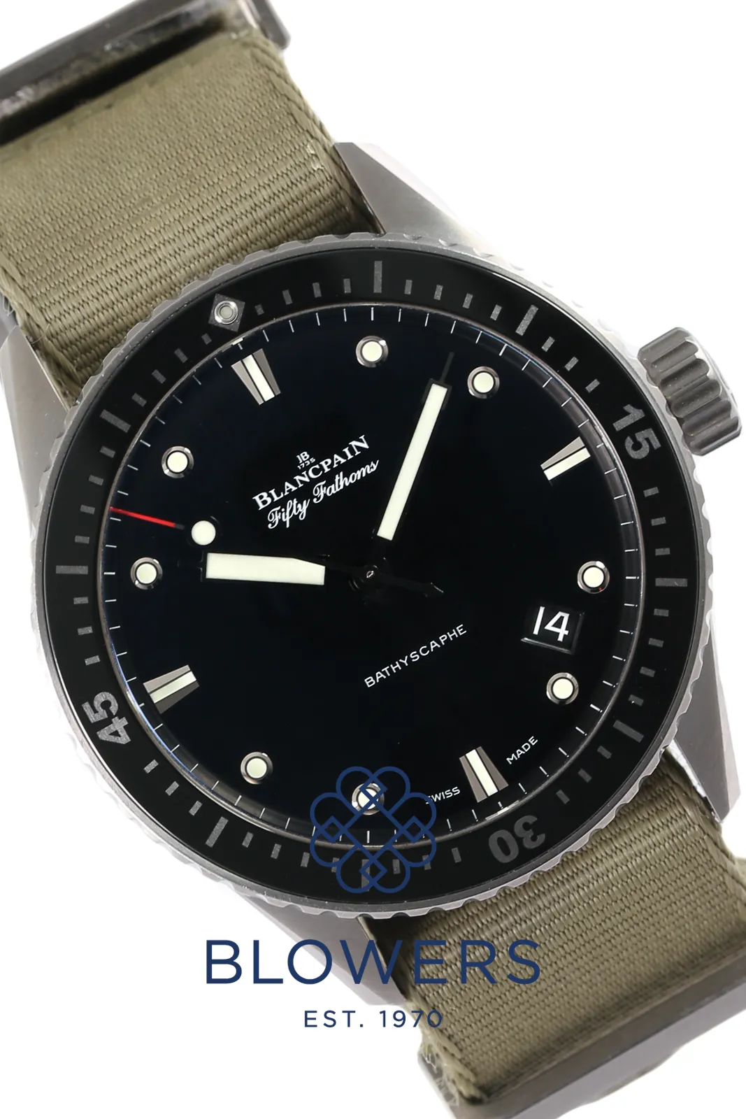 Blancpain Fifty Fathoms 5000-1230-NAKA 43mm Titanium Black 1