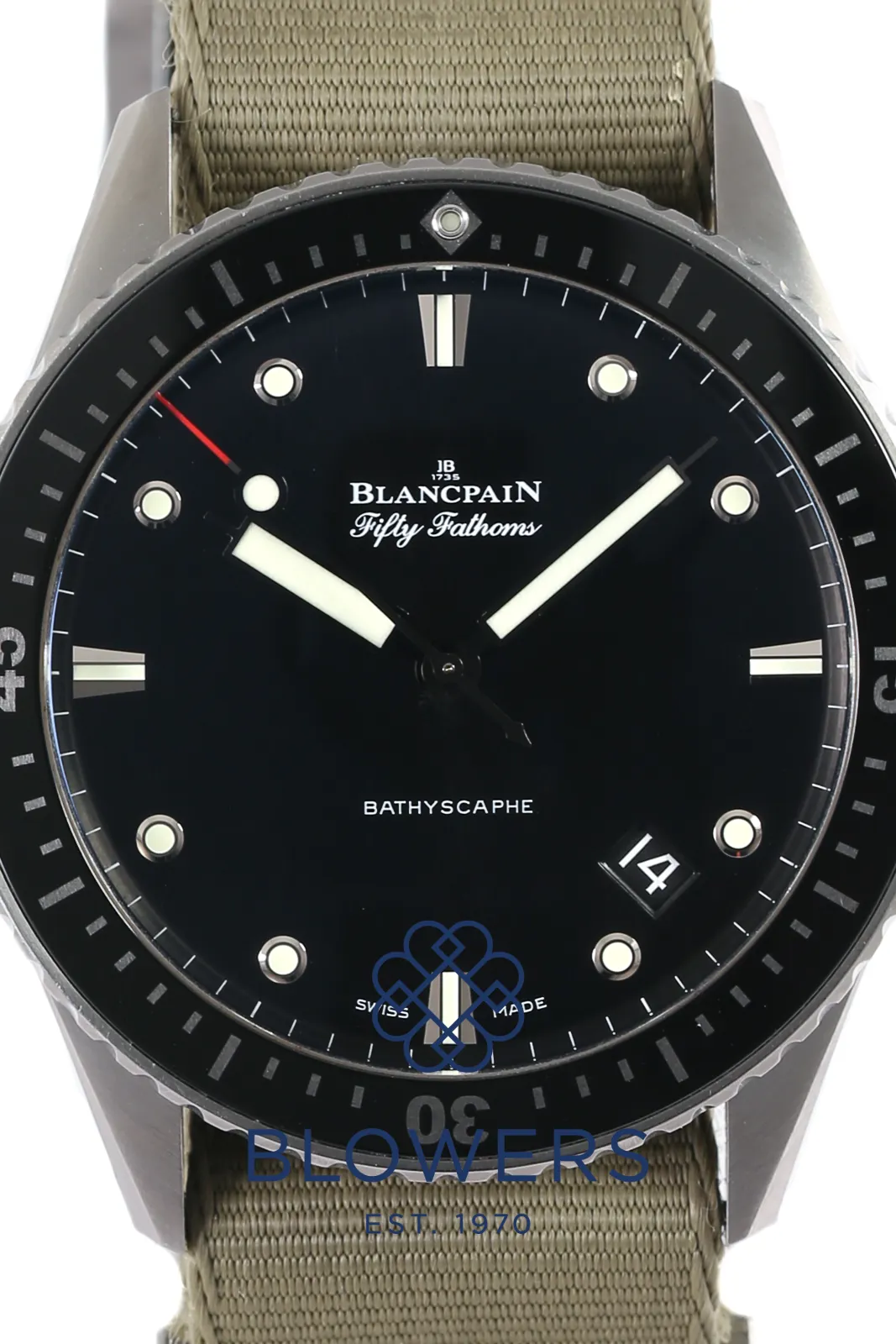 Blancpain Fifty Fathoms 5000-1230-NAKA 43mm Titanium Black 2