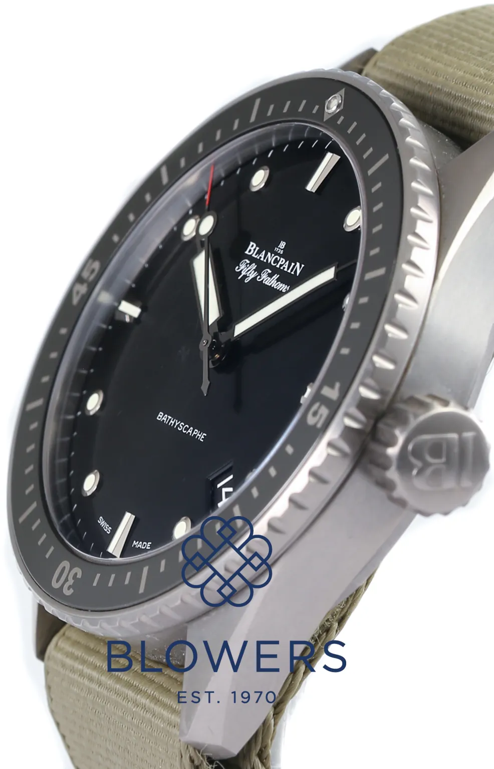 Blancpain Fifty Fathoms 5000-1230-NAKA 43mm Titanium Black 8