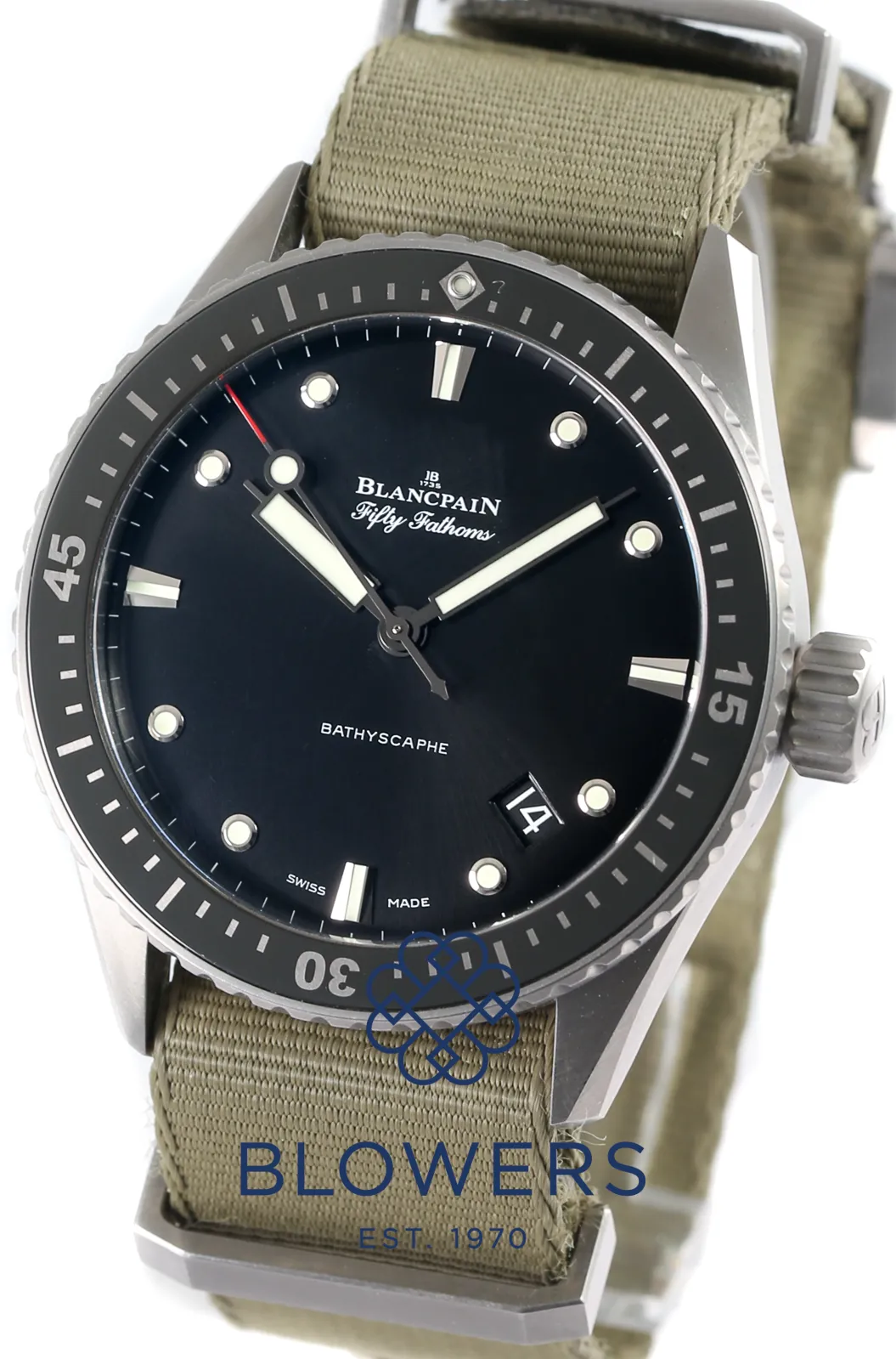 Blancpain Fifty Fathoms 5000-1230-NAKA 43mm Titanium Black 11