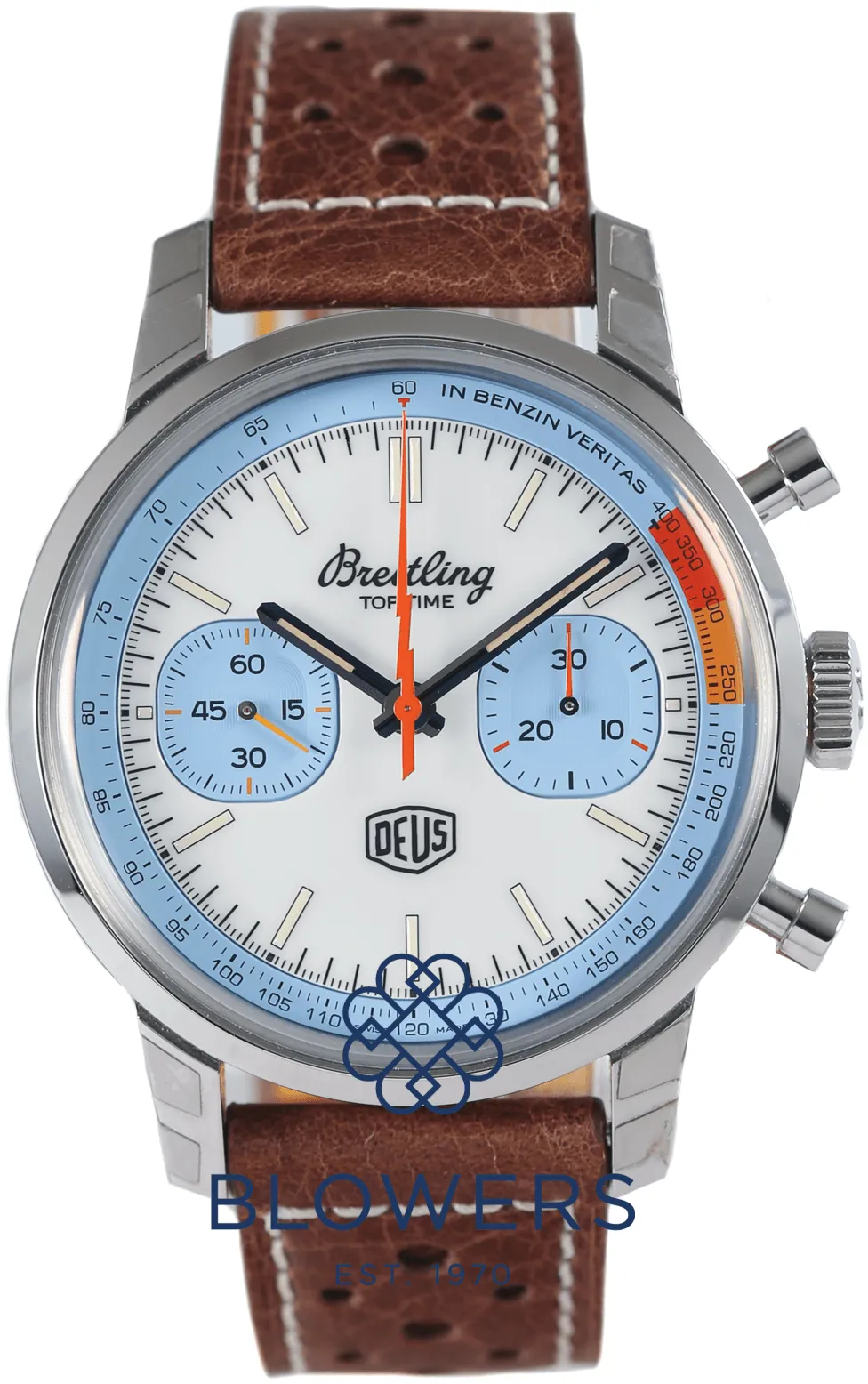 Breitling Top Time Triumph A23311 41mm Stainless steel Blue and White