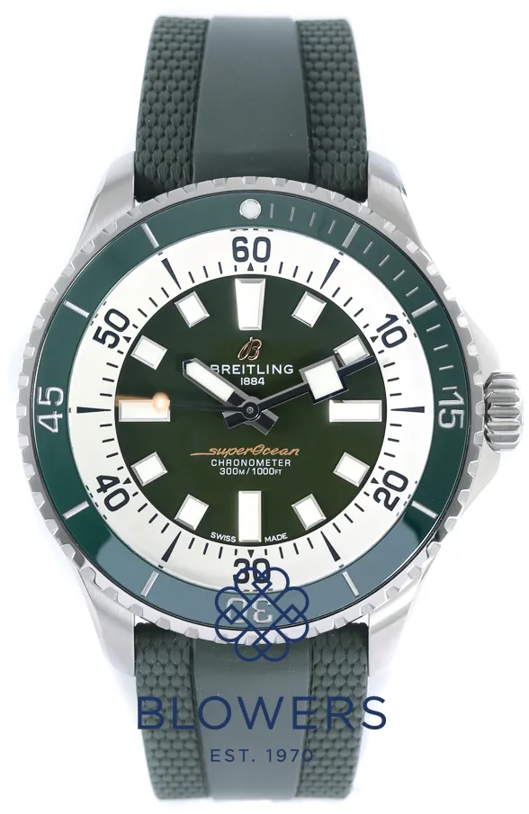 Breitling Superocean A17376 44mm Stainless steel Green