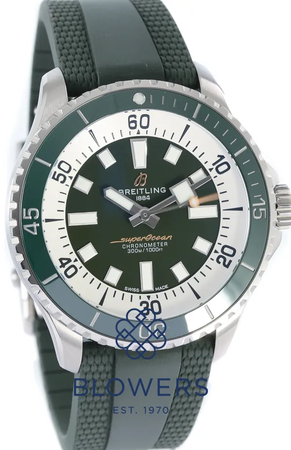 Breitling Superocean A17376 44mm Stainless steel Green 10