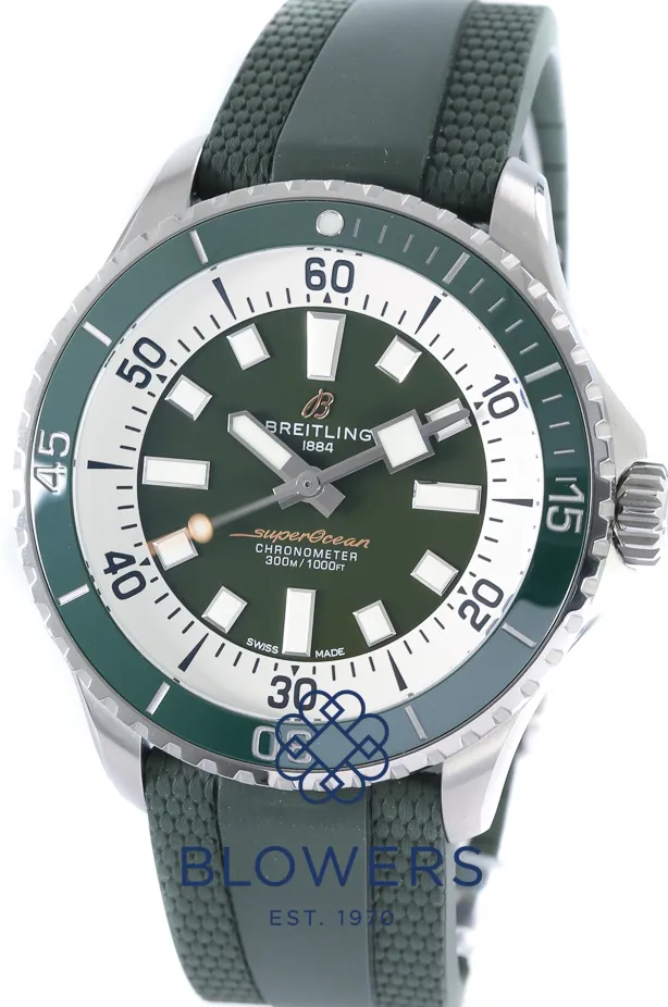 Breitling Superocean A17376 44mm Stainless steel Green 11