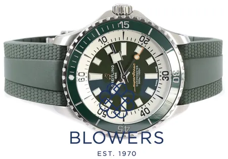 Breitling Superocean A17376 44mm Stainless steel Green 12