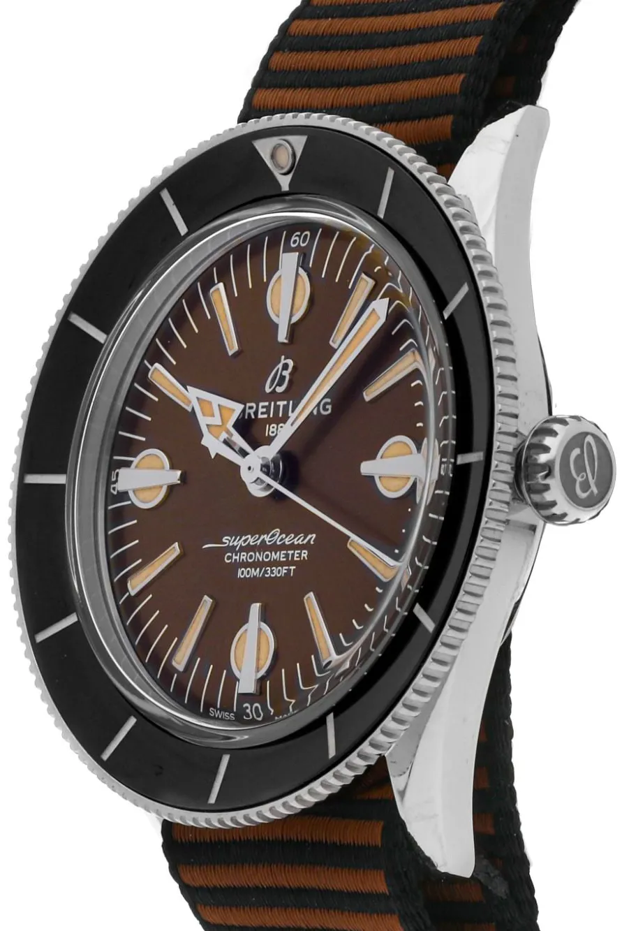 Breitling Superocean Heritage A103703A1Q1W1 42mm Stainless steel Brown